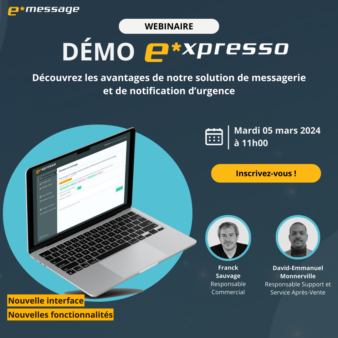 webinaire e*xpresso par e*Message